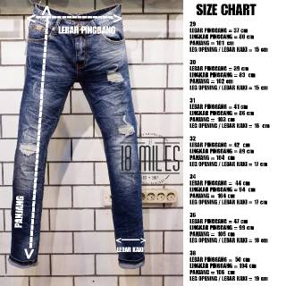 celana jeans panjang skinny sobek GUESS PREMIUM dark navy