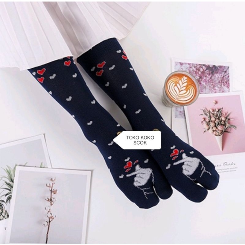 kaos kaki jempol premium motif AISYTERU wanita muslimah dewasa bahan nilon super GREES