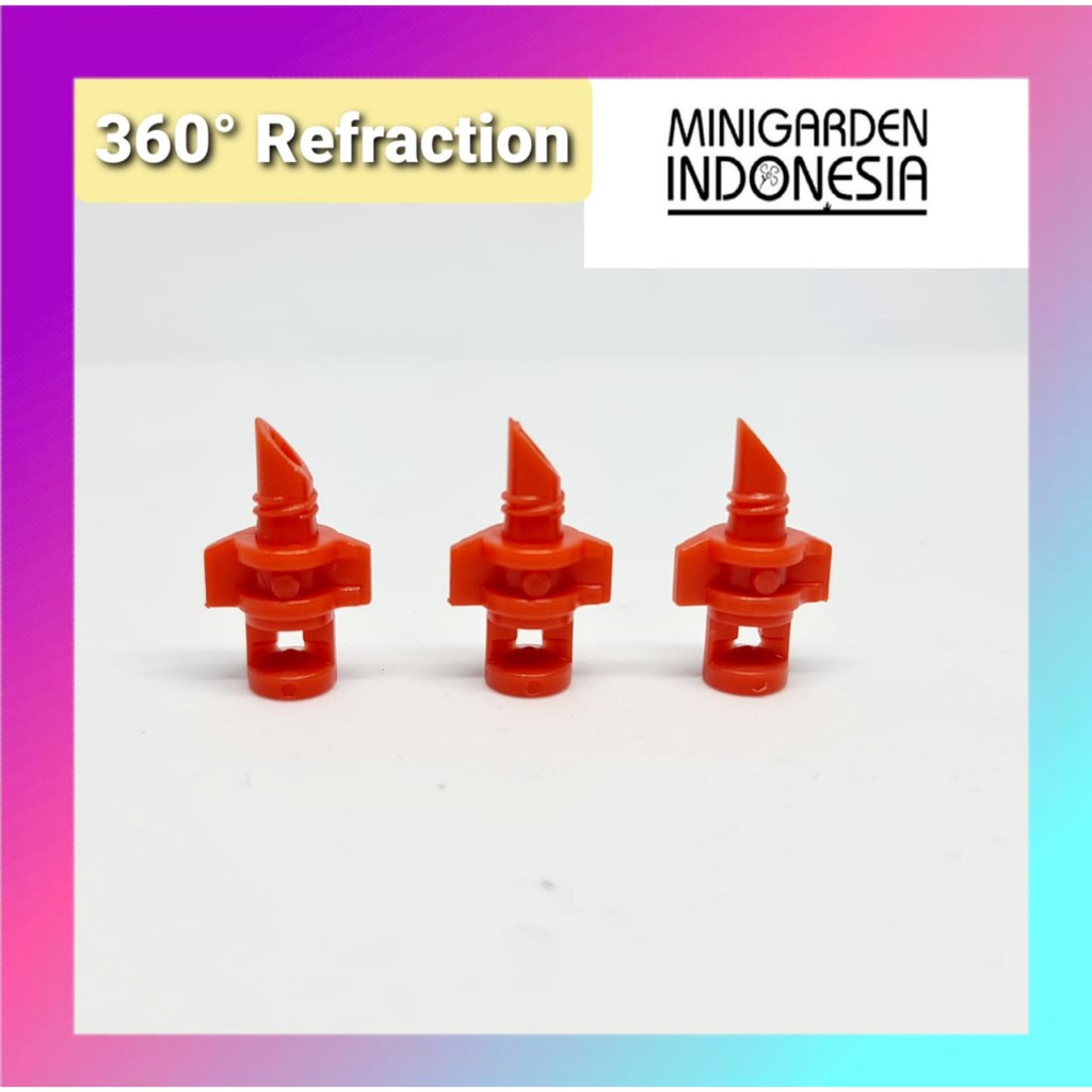 Micro Jet Sprayer 90 - 360 Derajat Alat Siram Irigasi Taman Aeroponik  Head Nozzle Sprinkle