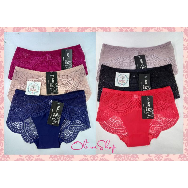 OliveShop ❤ CD Celana Dalam Kaidai Renda Seksi Bagus Murah Elegan (Kode : B45)