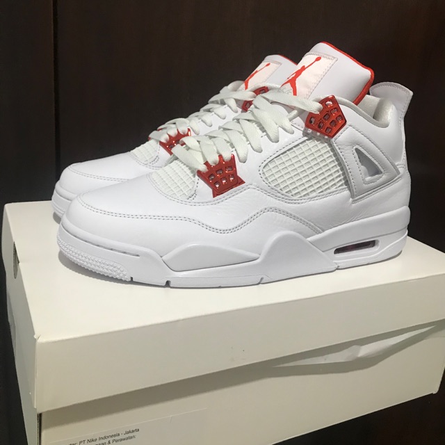 Air Jordan 4 Retro Metallic Pack Orange White