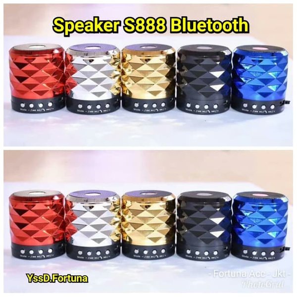 Speaker Bluetooth S 888 Portable Bluetooth Wireless Mini Speaker / Super Bass