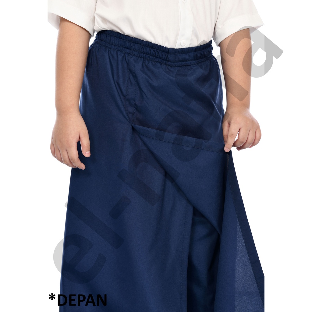 EL-NAFFA Sarung Celana Anak. Sarung Anak Instan. Sarwal Anak Usia 4-12 Tahun, Motif Polos  Combinasi List SaA