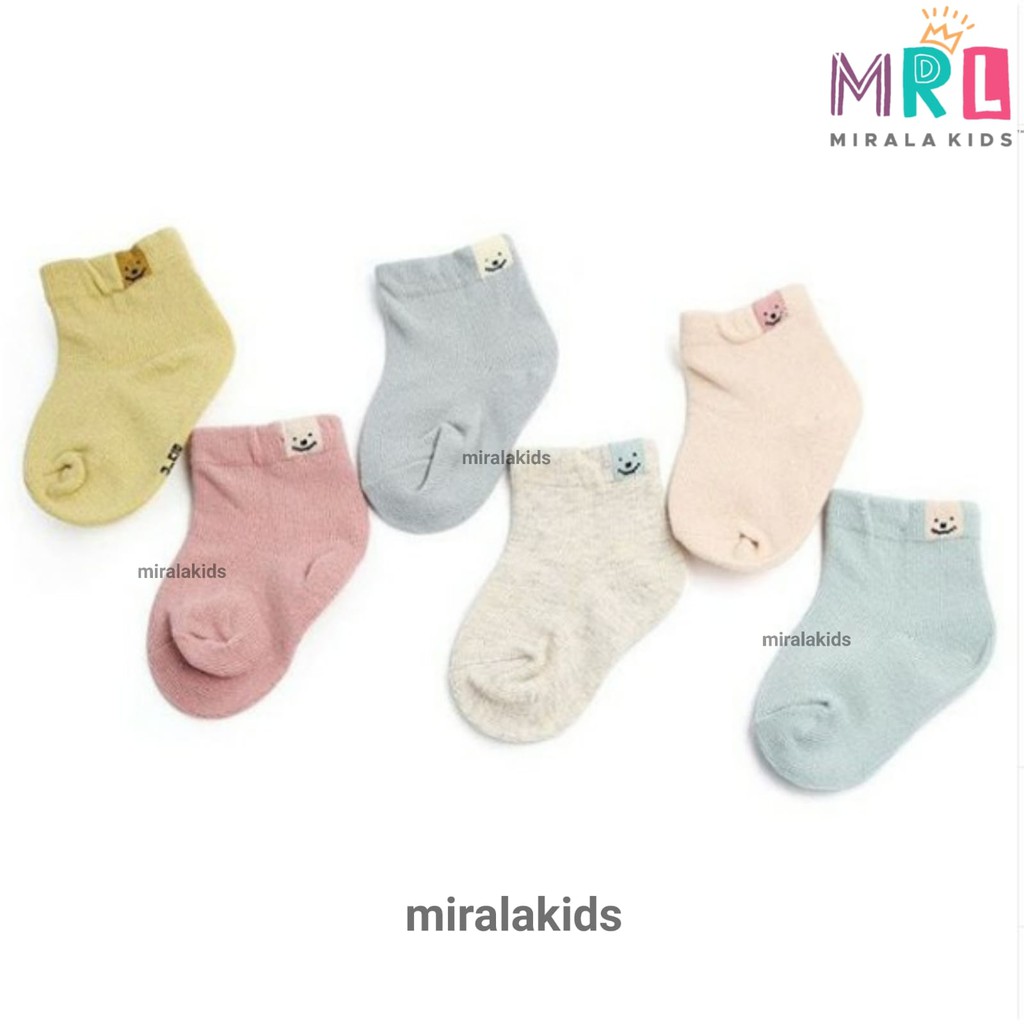 Kaos Kaki Bayi seri Polos dan Motif Karakter Lucu - Kaos Kaki Anak