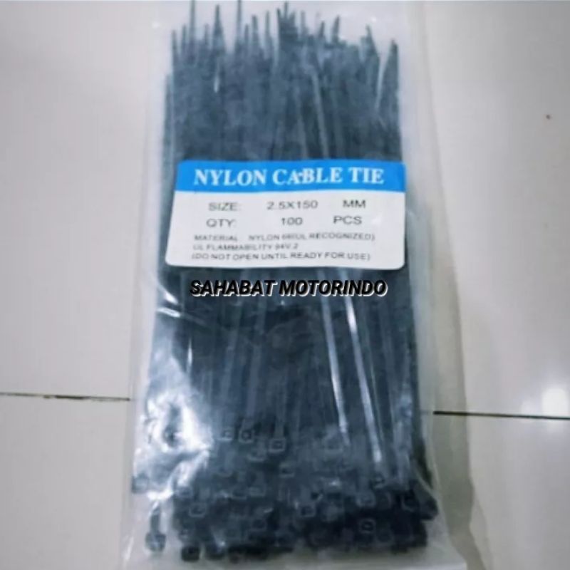 

Kabel ties / Tali ties / Tali Krek ukuran 2.5x150mm 15cm