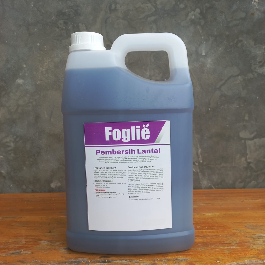 Foglie Pembersih Lantai Lavender 5 Liter - Anti Bakteri &amp; Wangi Segar