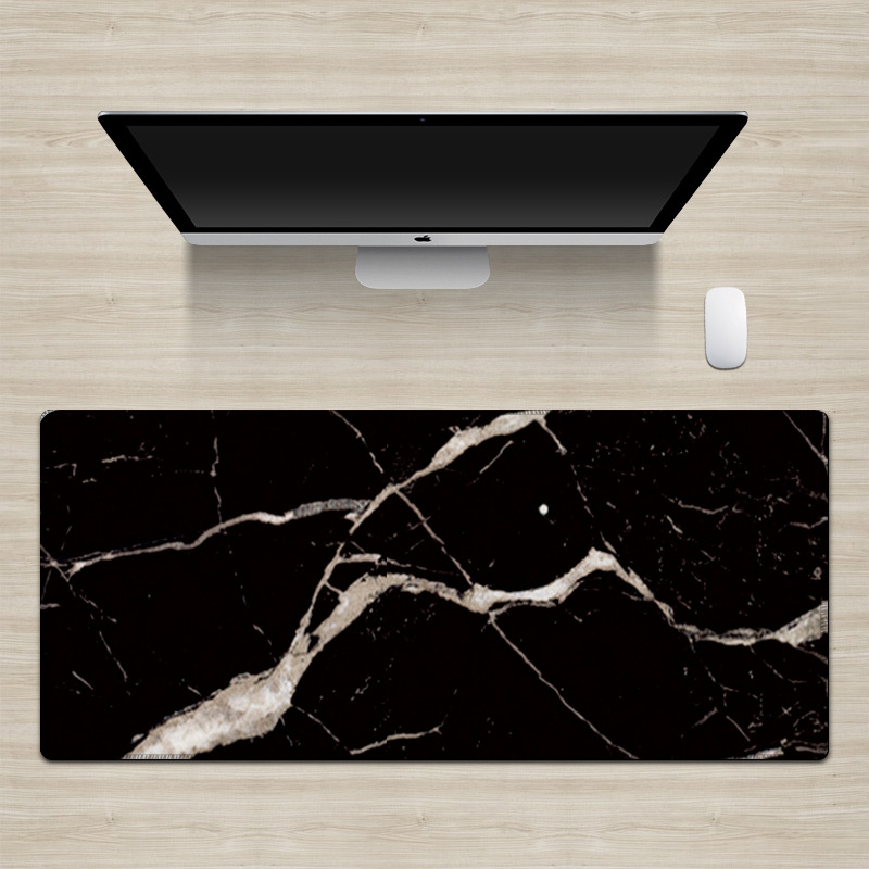 Marble Mouse Pad Stone Grain Trend Long Office Computer Antiskid Mouse Pad Super Long Desk Pad