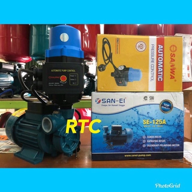 Pompa pendorong booster san ei otomatis digital pressure control san ei