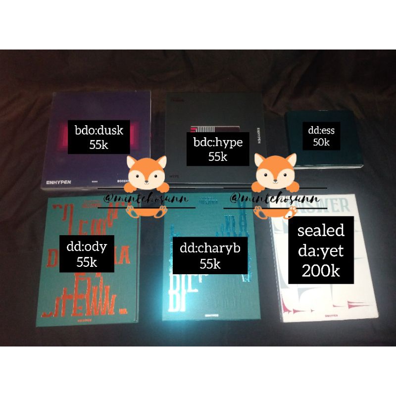 Album Only & Sealed Yet ENHYPEN + PC Sunoo Sunghoon Ni-Ki Heeseung Grup