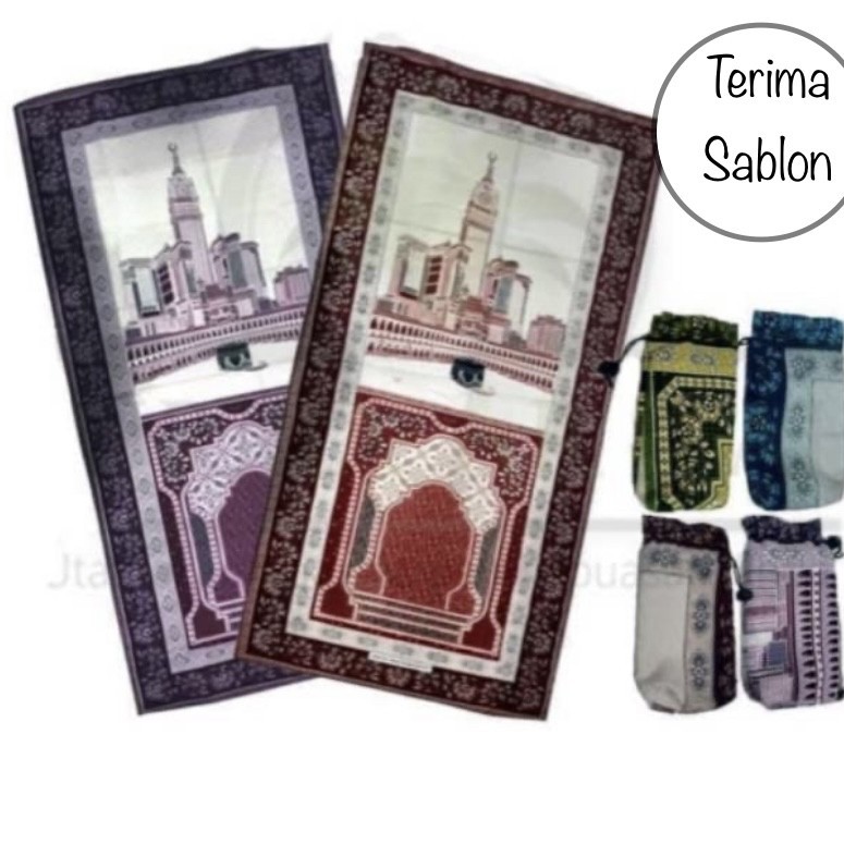 Sajadah Traveling SOFA/Sajadah Traveling Kabah/Sajadah Traveling Dompet/Oleh-Oleh Haji&Umroh