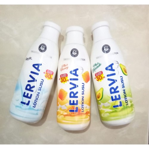 TERLARIS!! Perawatan Tubuh Kecantikan Wanita Lervia Hand Body Lotion Susu Plus Avocado Botol 200ml