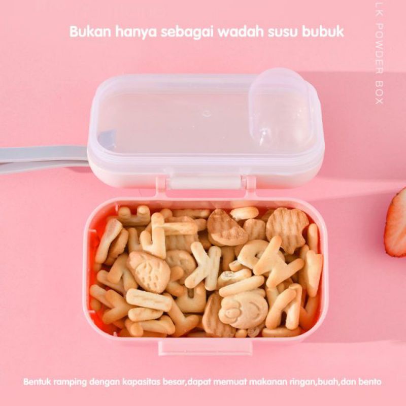 tempat susu/Kotak Penyimpanan Susu Bubuk Portabel Berkapasitas Besar 800ML pasar murah