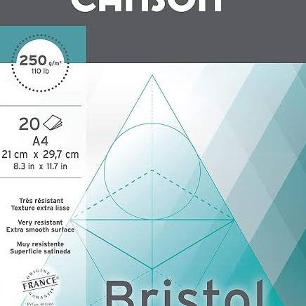 

Canson Bristol A4 250Gsm 20 Lembar