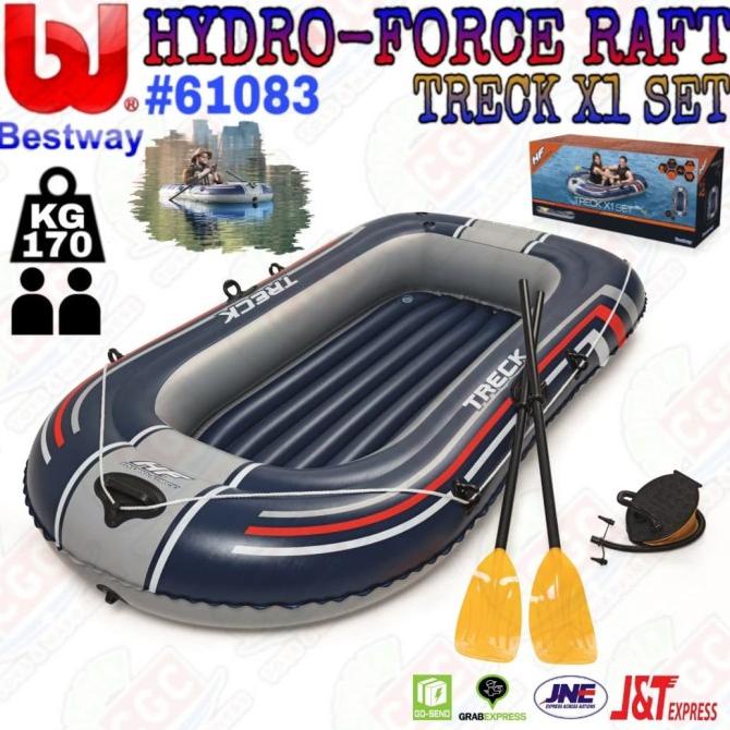 Bestway 61083 Hydro Force Raft Treck X1 Set Perahu Karet 2 Orang SNI