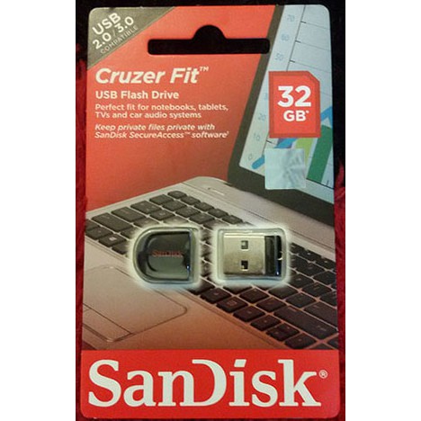 SANDISK FLASHDISK 32 GB CRUZER FIT CZ33 / FLASH DISK 32GB CZ 33