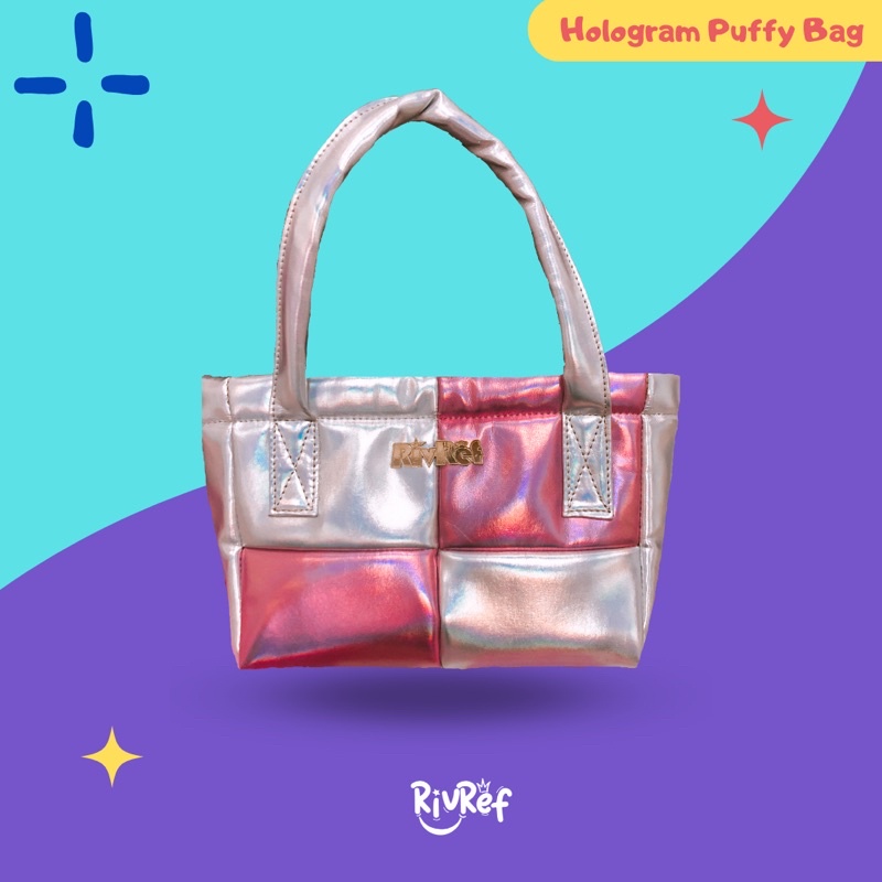 puff bag hologram mini puff bag super puff bag premium bag parasut bag tas hologram puffy bag tas ba