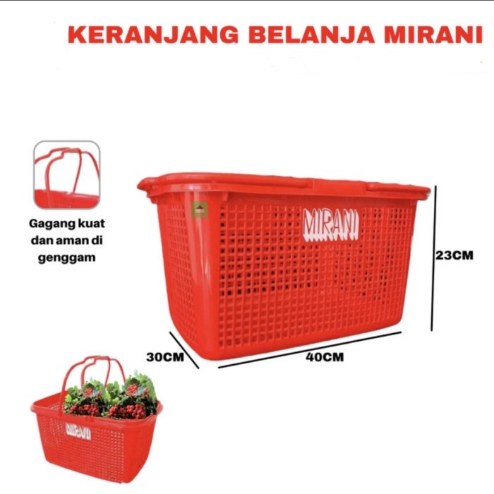 Keranjang Belanja / Minimarket / Supermarket Mirani Plastik Grosir