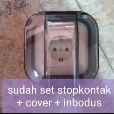 STOP KONTAK STOPKONTAK TUTUP OUTDOOR IB WATERPROOF PANASONIC ANTI AIR