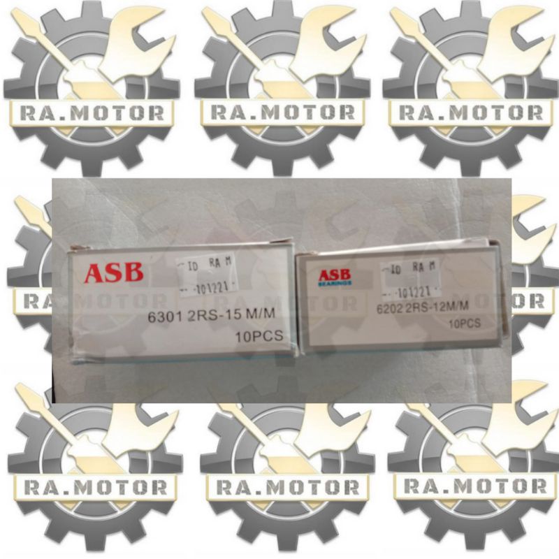 [Baca Deskripsi] Laker Bearing 6202 2rs -12mm 63012RS-15mm ASB