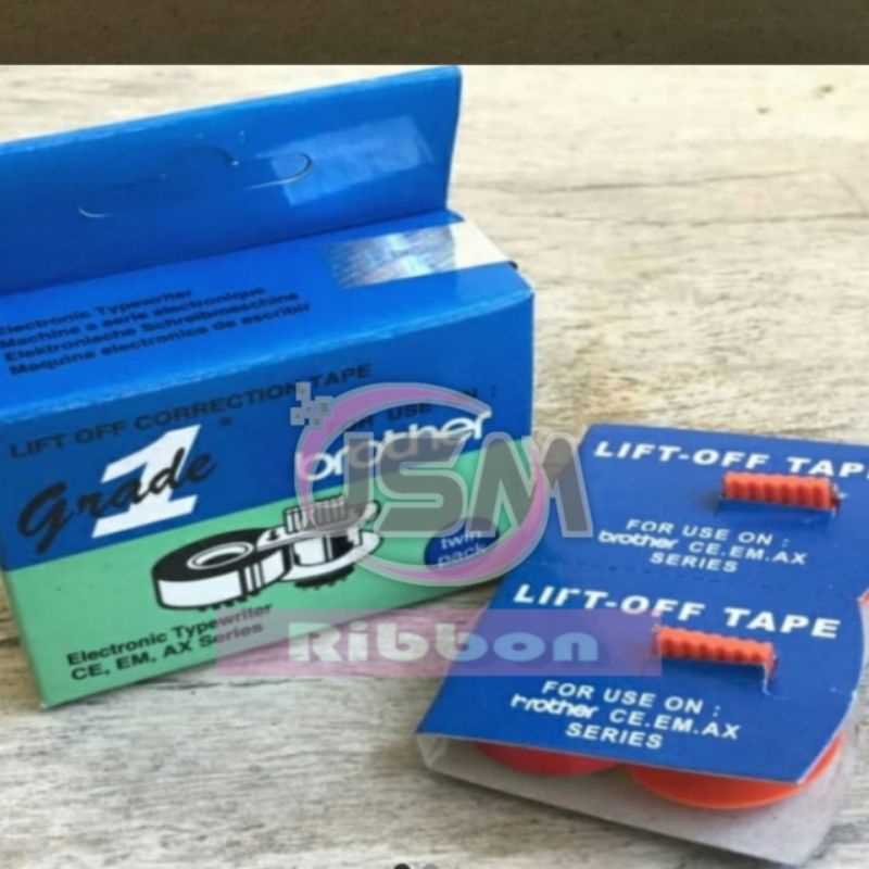 

Lift Off / Penghapus Pita Mesin Tik Brather /satu Kotak Isi 2 Pcs