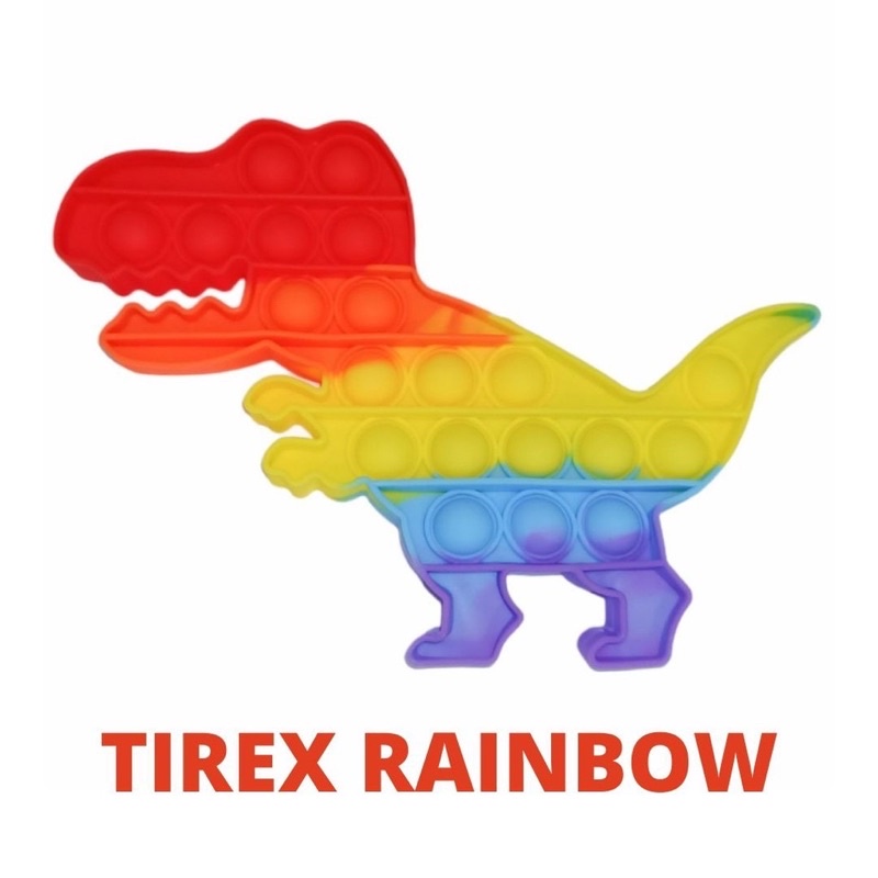 Mainan Pop It TERMURAH / Pop It best seller / Mainan anak-anak-Dino / Tirex