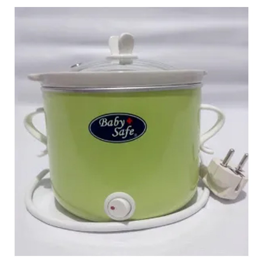 Slow Cooker Baby Safe ON OFF Button LB008 Green 0.8L Perlengkapan Bayi Garansi Resmi 1th