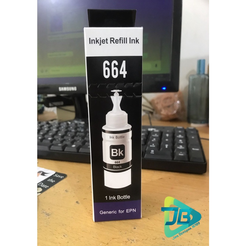 REFILL TINTA INK INKJET ISI ULANG PRINTER EPSON L100 L101 L110 L200 L210 L211 L300 L301 L303 L350 L351 L355 L455 L550 L551 L555 L558 L800 L801 70 ML JB5217