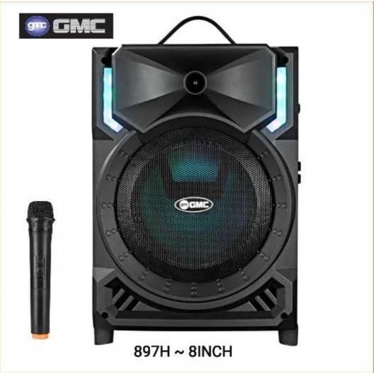 Speaker Bluetooth Portable GMC 897H / Teckyo 779C  8 inch SNI Karaoke Termasuk Mic Wireles Super Bass