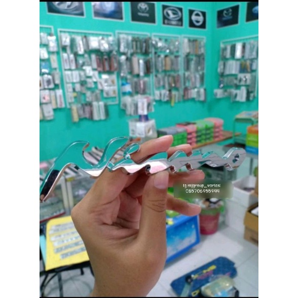 Emblem logo nissan NISMO latin dan o merah ukuran original nissan motor