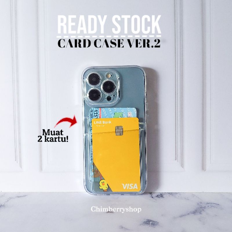 [ READY STOCK ] Card Slot Casing Versi 2 / case holder kartu atm iphone XR