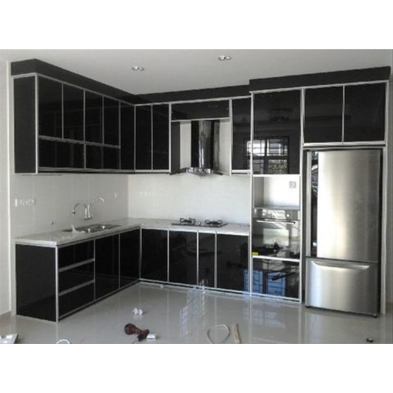kitchen set aluminium   kitchen set alumunium   kitchen set mewah   kitchenset   kitchen set minimal