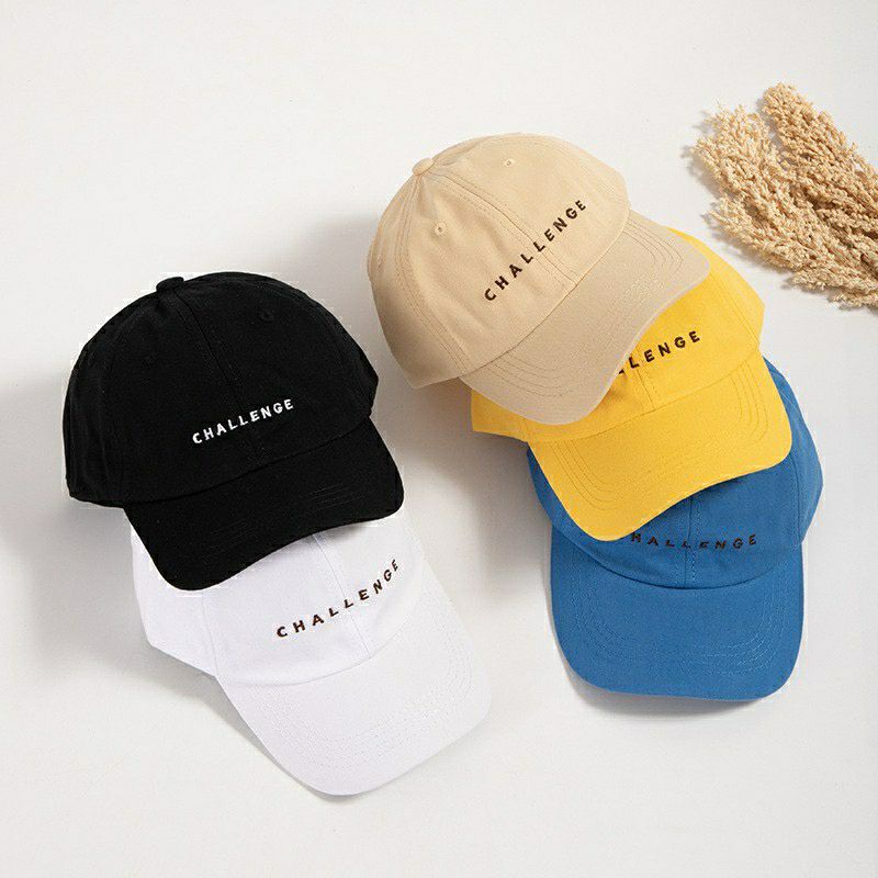 topi baseball garis tiga  challenge kualitas premium  topi kpop drakor kekinian topi yours