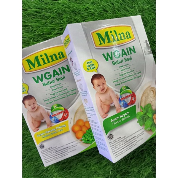 

Milna Wgain bubur bayi 120gr