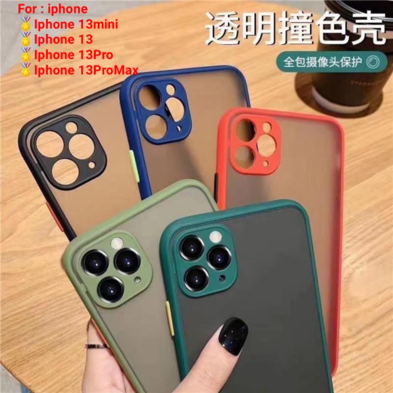 Hardcase casing iphone 13mini 13pro 13promax 13 Mini Pro Max ProMax Casing Cover Full Lensa kamera Warna warni Case Aerocase Pelindung belakang handphone