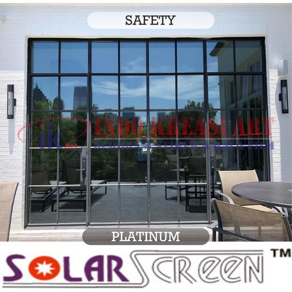 KACA FILM GEDUNG RUMAH MOBIL SPARTA PREMIUM SOLARSCREEN PLATINUM TOLAK PANAS ANTI UV TINGGI