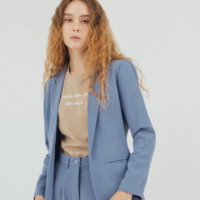 BLAZER WANITA ELEVATED VIE BLUE