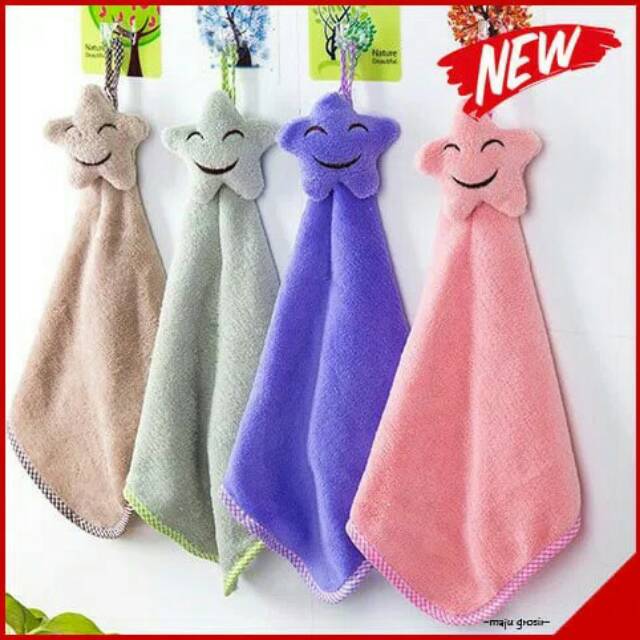 Hand Towel Bintang Star Kain Hansuk Lap Tangan Microfiber