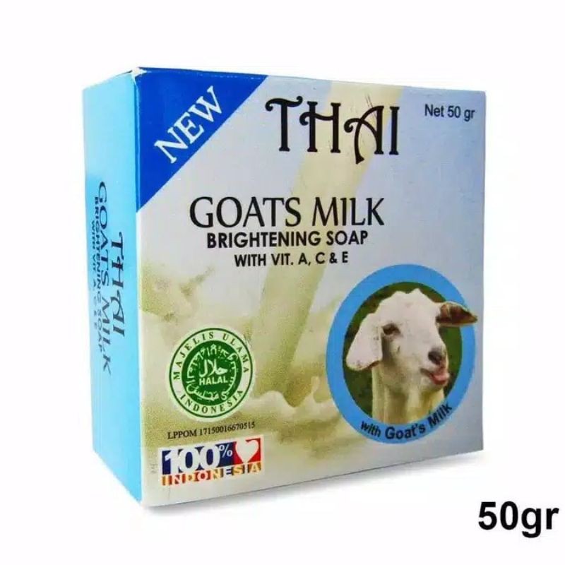 THAI GOATS MILK BRIGHTENING SOAP - SABUN SUSU MENCERAHKAN KULIT - SABUN SUSU KAMBING