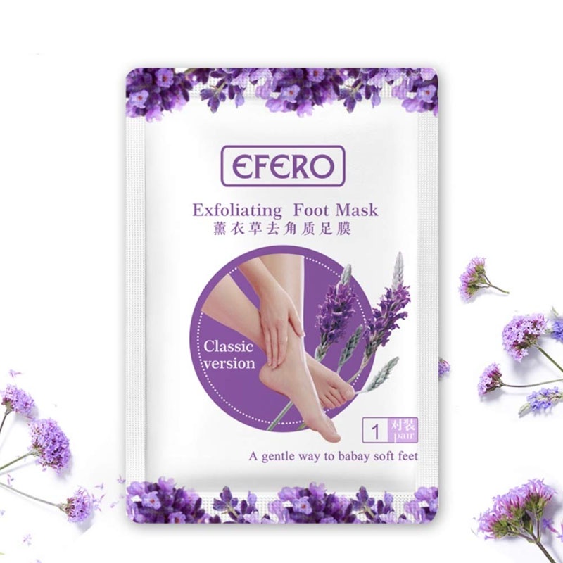 [ COD ] Efero Foot Mask Masker Kaki Perawatan kaki Tumit Pecah dan Kering Pengelupas Kulit Mati