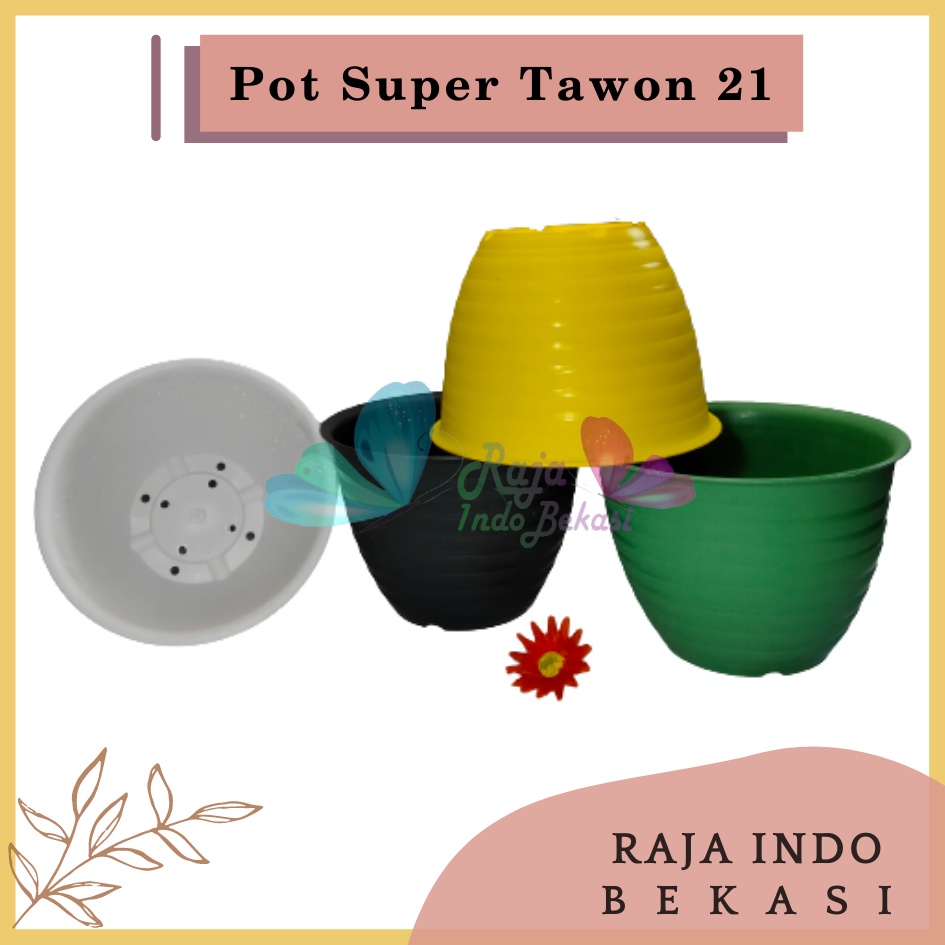 Rajaindobekasi Pot Super Tawon 21 Cm Putih Hitam Hijau Kuning By Garden Of Love Pot Tawon 21 Cm Putih Pot Tawon 21 Lusinan