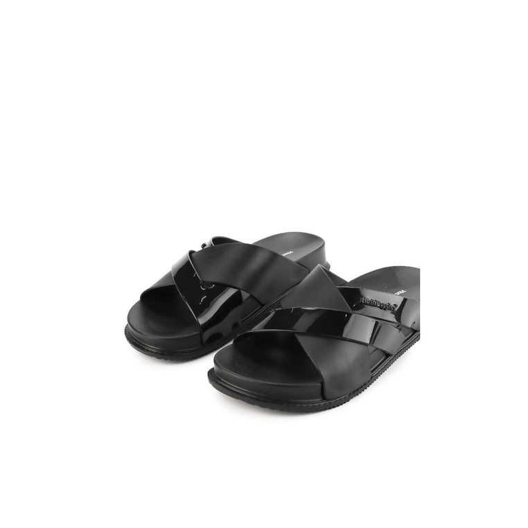 SANDAL SLIDE WANITA HUSH PUPPIES ORIGINAL CASUAL BRANDED BLACK HW26