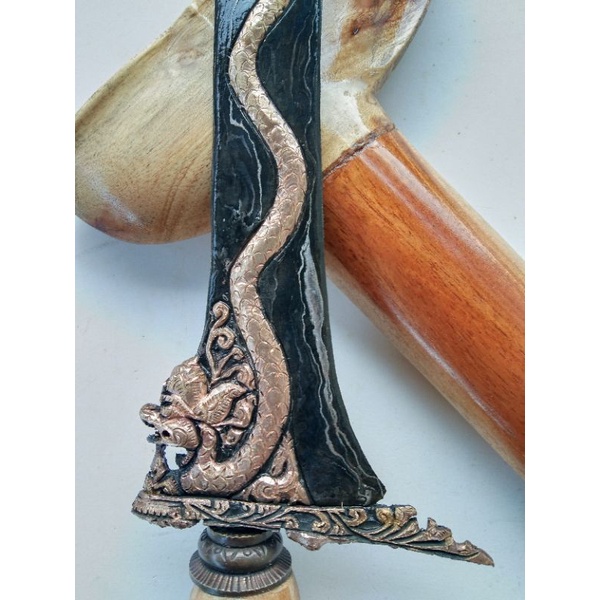 Keris Nogo Topo Kinatah Kuningan Sepuh