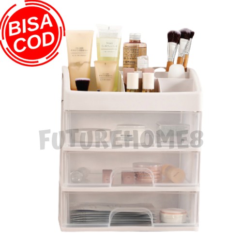 Rak Kosmetik serbaguna Rak Makeup Storage Kotak Penyimpanan Alat Tulis Tempat Kosmetik hemat tempat