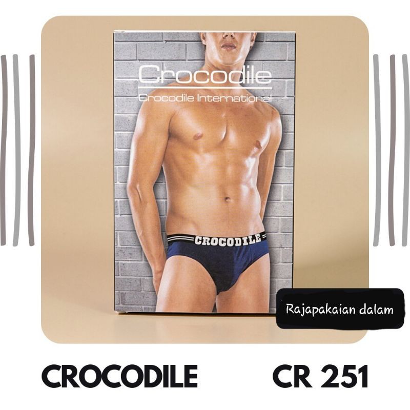 Celana dalam pria Crocodile 251 Harga 3 PCS