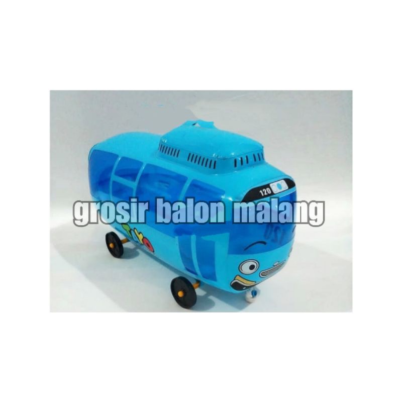 balon pvc mainan boneka bus TAYO bis roda