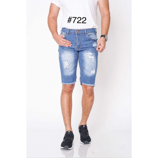 CELANA JEANS PRIA 3/4 MEN SHORT SERIES