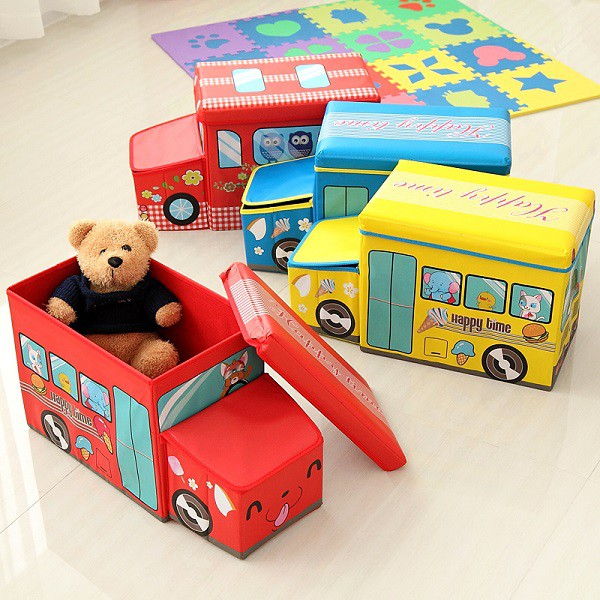 Toy Box Car Bus Storage Box Kotak Mainan Anak Souvenir Ulang Tahun Tempat Mainan Storage Bus Kado
