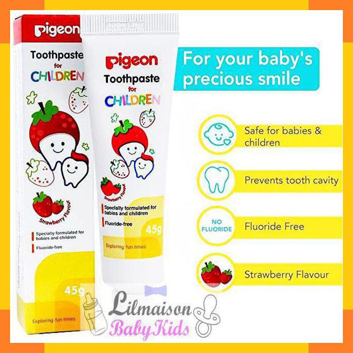 Pigeon Children Toothpaste 45 gram strawberry jeruk orange