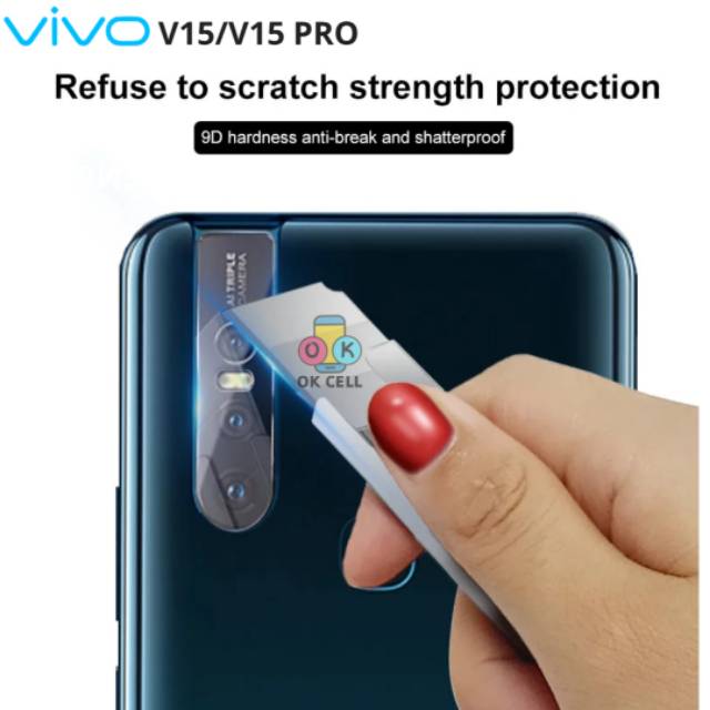 Tempered Glass Camera VIVO V15/V15 PRO TG Anti Gores Layar Kamera Belakang Pelindung Kamera Premium