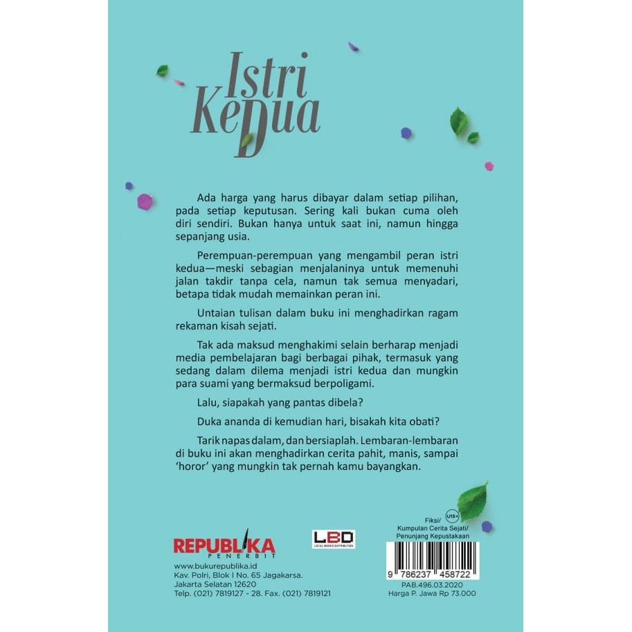 Novel Istri Kedua Republika-1